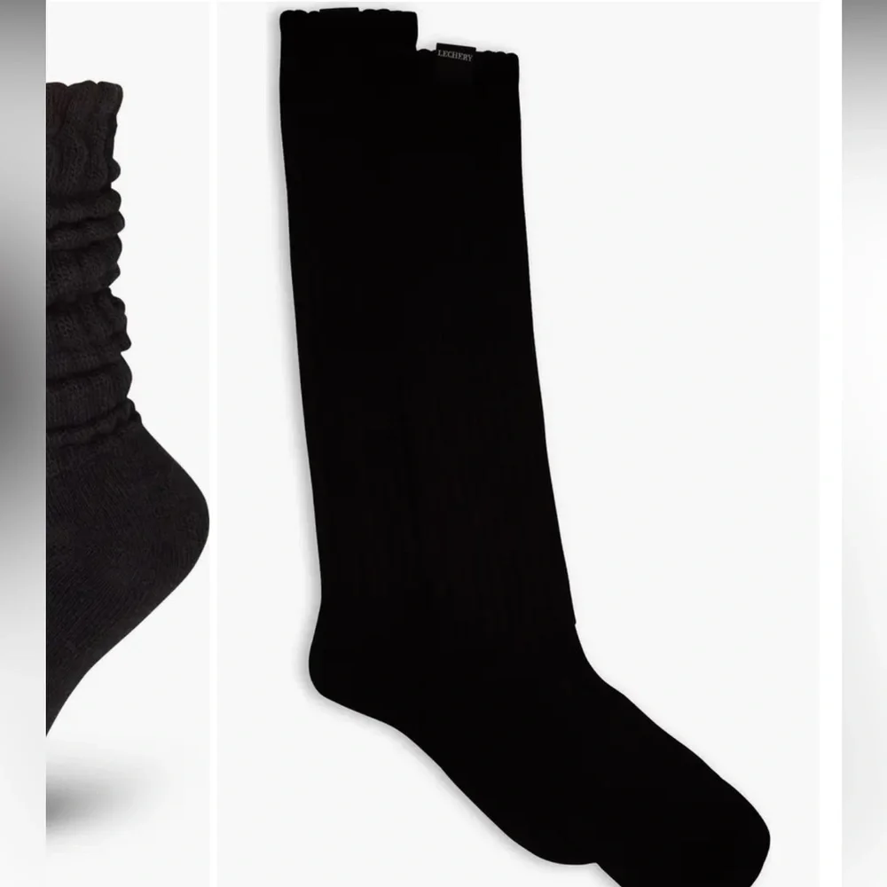 LECHERY Gender Inclusive Scrunch Crew Socks New - Picture 2 of 5